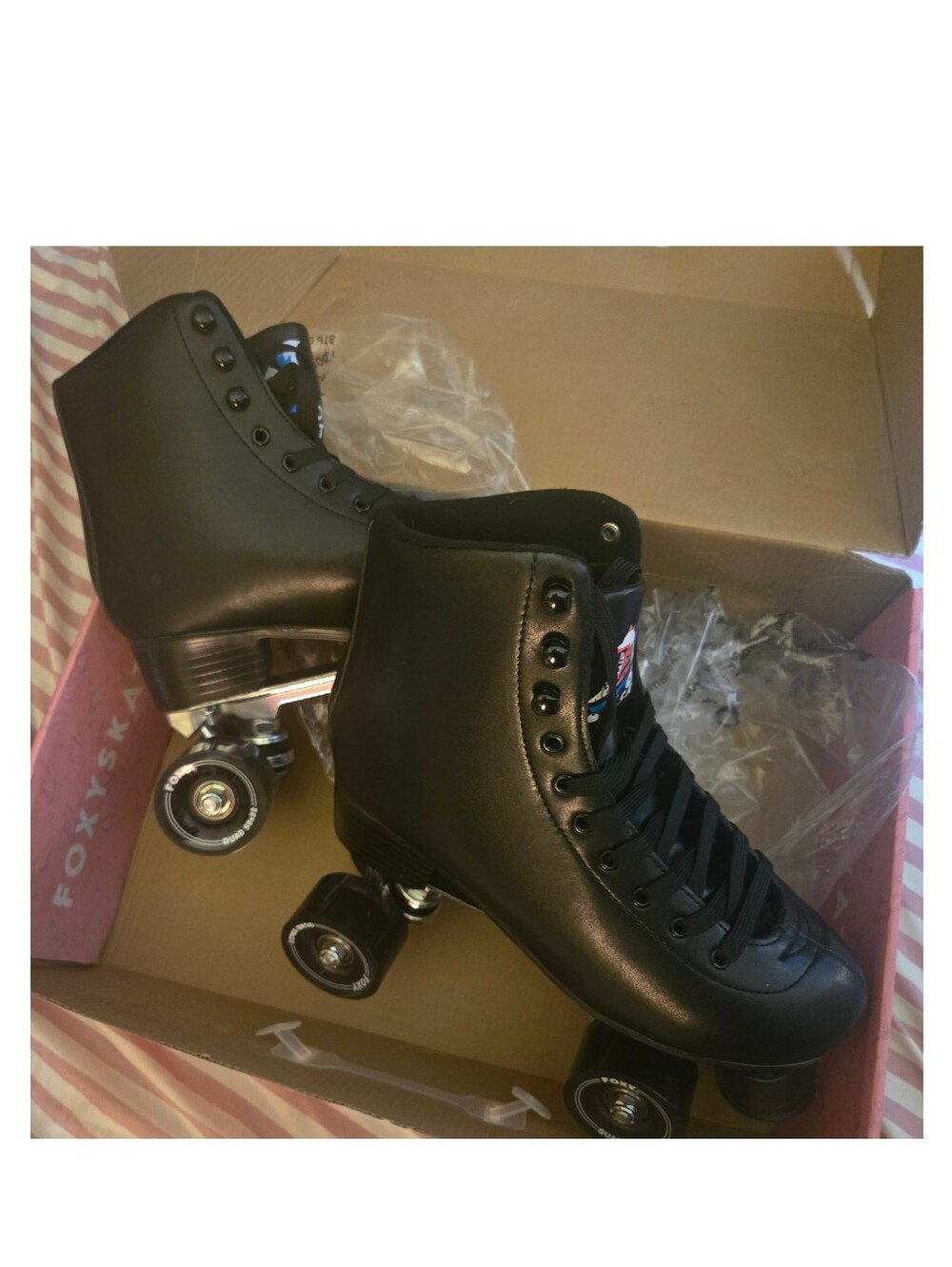Foxy Skates Women's Wicked Black Roller Skates Sz 9